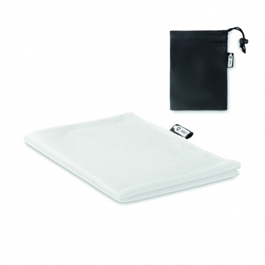 Logo trade promotional products image of: RPET sports towel and pouch