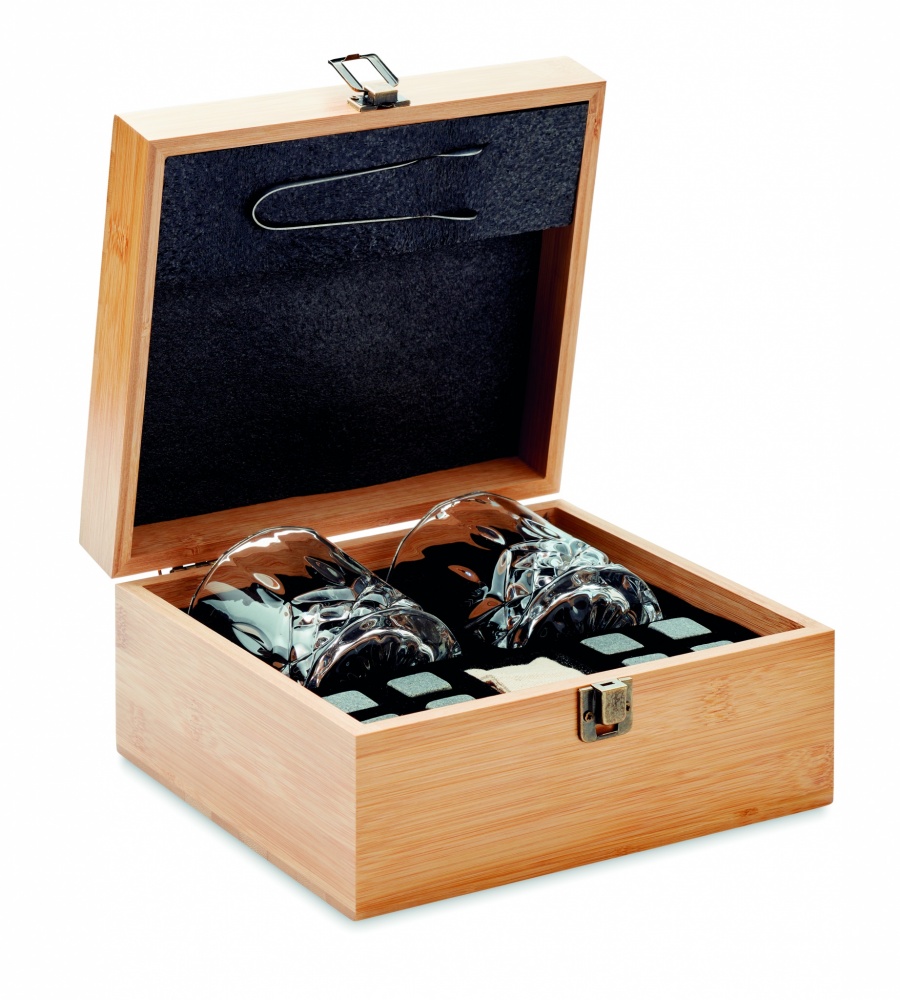 Logotrade corporate gifts photo of: Whisky set in bamboo box