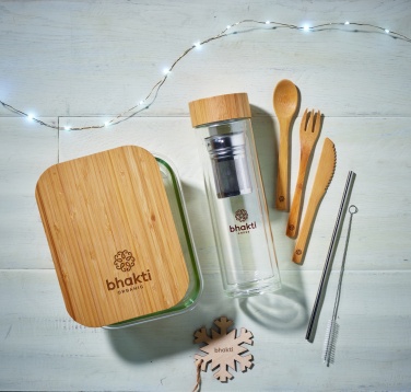 Logotrade business gifts photo of: Glass lunchbox with bamboo lid