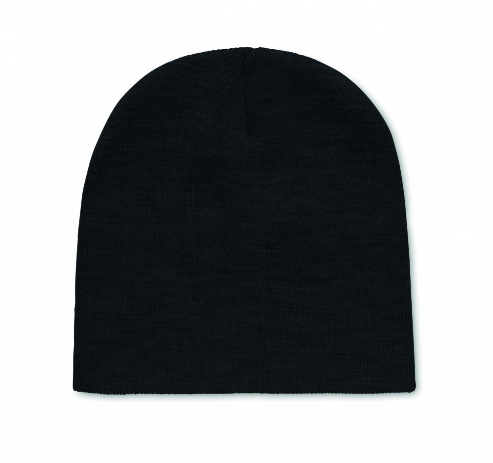 Logo trade promotional gifts image of: Beanie in RPET polyester