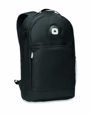 Logo trade advertising product photo of: Backpack in RPET & COB light