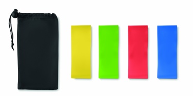 Logo trade promotional items image of: Set of 4 TPE fitness bands