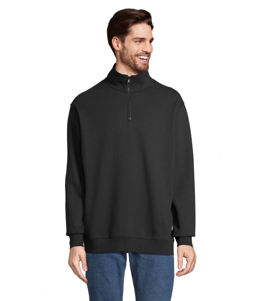 Logo trade promotional items image of: CONRAD Sweat Zip Collar