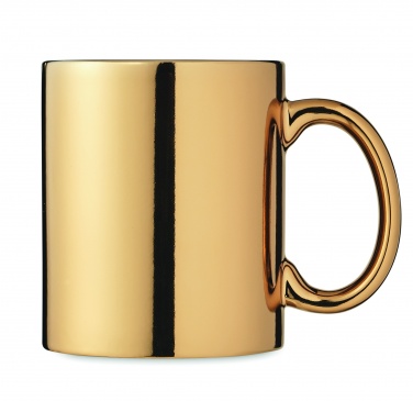 Logo trade promotional gifts image of: Ceramic mug metallic 300 ml