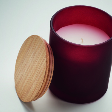 Logo trade promotional giveaways image of: Plant based wax candle 200 gr