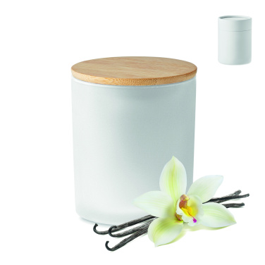 Logo trade corporate gift photo of: Plant based wax candle 200 gr