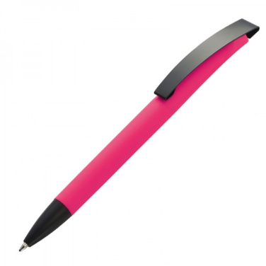 Logotrade promotional merchandise photo of: Metal ballpen soft touch BRESCIA