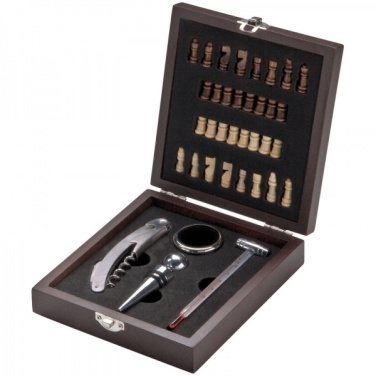 Logo trade business gift photo of: Chess wine set SAN GIMIGNANO