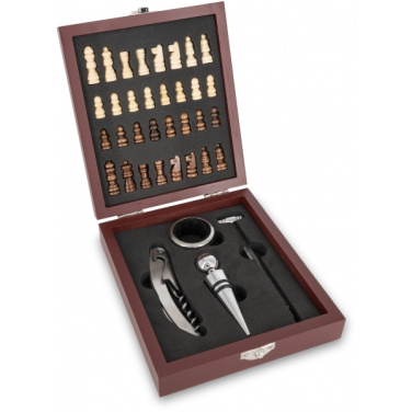 Logotrade advertising product picture of: Chess wine set SAN GIMIGNANO
