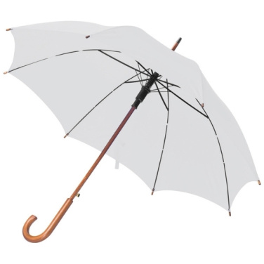 Logo trade advertising product photo of: Wooden automatic umbrella NANCY