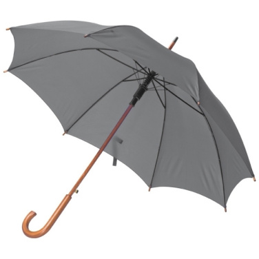 Logo trade corporate gifts picture of: Wooden automatic umbrella NANCY