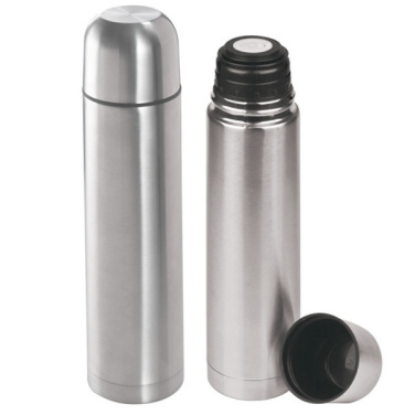 Logo trade corporate gifts picture of: Stainless steel isolating flask VIRGINIA BEACH 100 ml