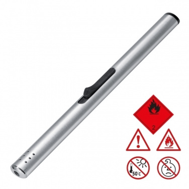 Logo trade promotional merchandise picture of: Metal pole lighter BRISBANE