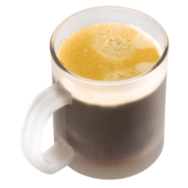 Logotrade promotional merchandise image of: Glass coffee mug GENEVA 300 ml
