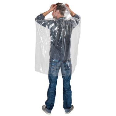 Logo trade promotional giveaways image of: Emergency poncho TOURS