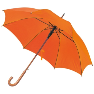 Logotrade corporate gift image of: Wooden automatic umbrella NANCY