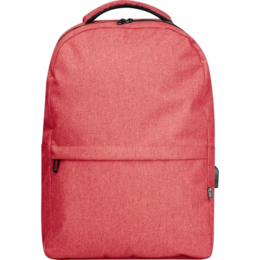 Logo trade promotional products image of: rPET backpack RIMINI