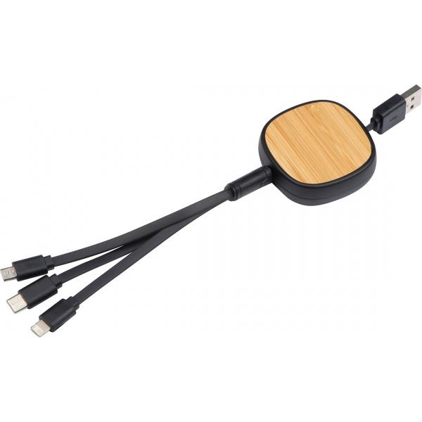 Logo trade corporate gifts image of: Charging cable STRASBOURG