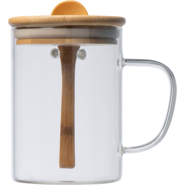 Logo trade advertising products image of: Glass mug JACKSON 420 ml