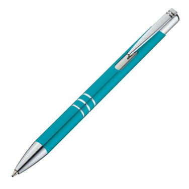 Logo trade promotional giveaway photo of: Metal ballpen ASCOT