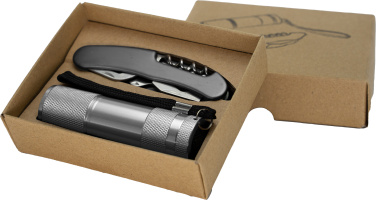 Logo trade promotional items picture of: Set torch and pocket knife DOVER