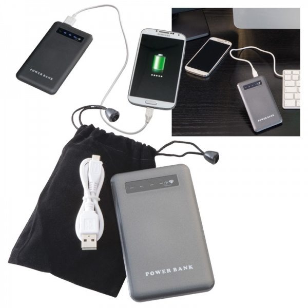 Logo trade promotional item photo of: Power bank KINGSVILLE