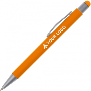 Logotrade corporate gift picture of: Metal ballpen touch pen soft touch SALT LAKE CITY