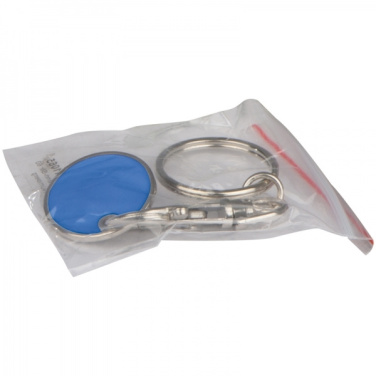 Logo trade corporate gifts image of: Keyring with shopping coin ARRAS