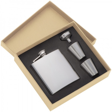 Logotrade promotional items photo of: Hip flask with 2 shot glasses SANDVIKEN 170 ml