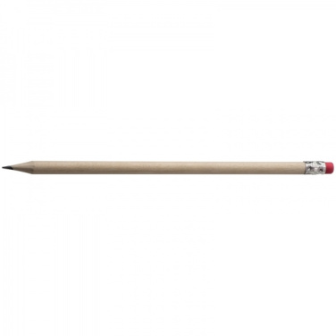 Logo trade promotional items image of: Pencil with eraser HICKORY