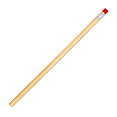 Logo trade promotional gifts image of: Pencil with eraser HICKORY