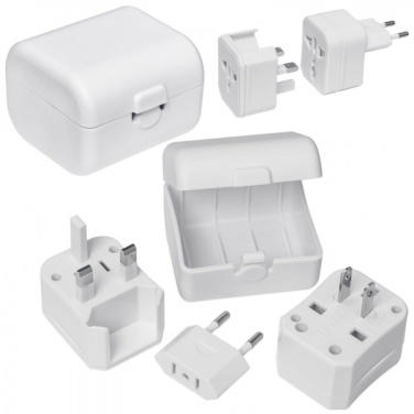 Logo trade promotional products image of: Travel adapter PERU