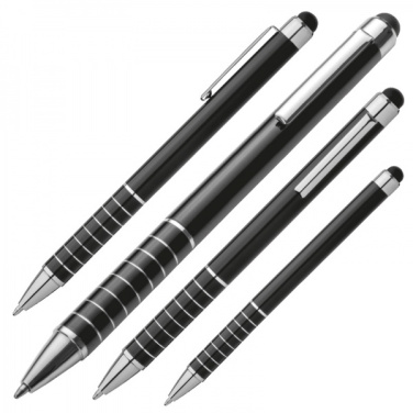 Logotrade promotional product picture of: Metal ballpen with touch pen LUEBO
