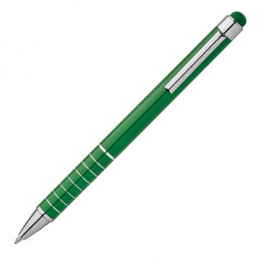 Logo trade corporate gifts picture of: Metal ballpen with touch pen LUEBO