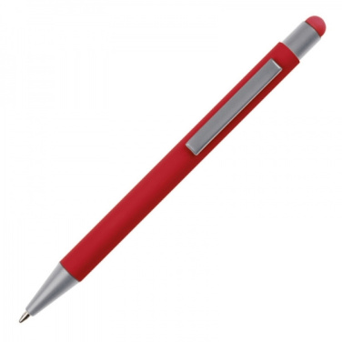 Logo trade promotional gifts image of: Metal ballpen touch pen soft touch SALT LAKE CITY