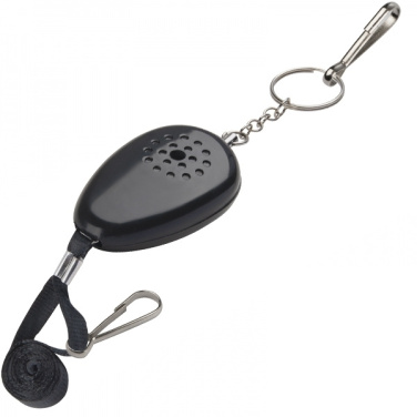 Logo trade promotional merchandise picture of: Keyring with alarm function OVADA