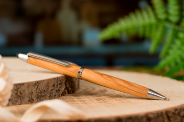 Logo trade promotional products picture of: Wooden ballpen with touch function ERFURT