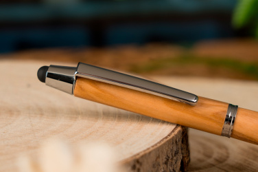 Logotrade corporate gift image of: Wooden ballpen with touch function ERFURT