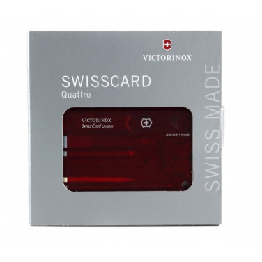 Logo trade promotional merchandise photo of: SwissCard Quattro Victorinox