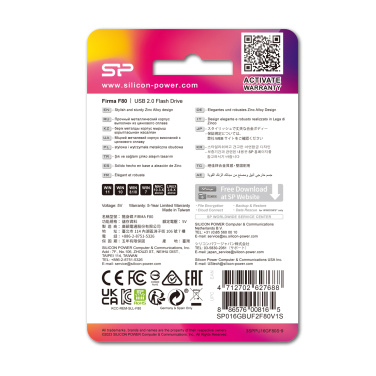 Logotrade business gift image of: Pendrive silicon power F80 2.0