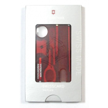 Logo trade corporate gifts image of: Multitool SwissCard Nailcare Victorinox