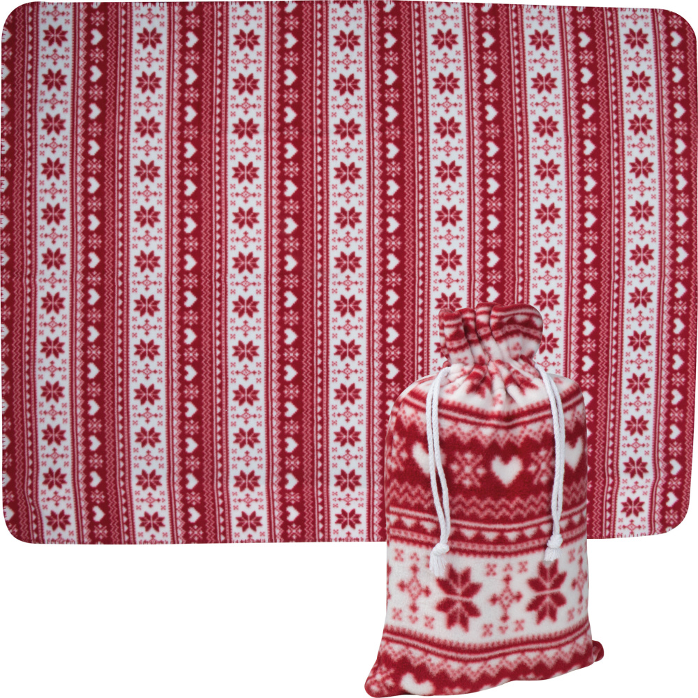 Logotrade promotional product image of: Christmassy blanket DEBRECEN