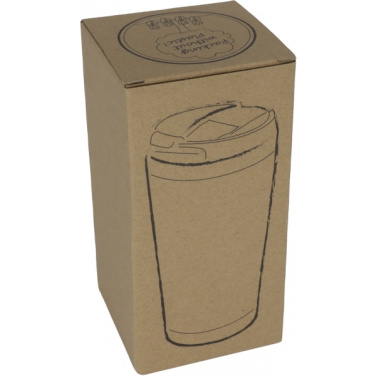 Logotrade business gift image of: Stainless steel mug BAMBOOGARDEN 400 ml