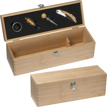 Logotrade advertising product image of: Wooden wine box SAINT-ETIENNE