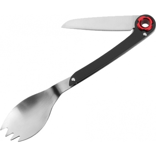 Logo trade promotional gifts picture of: Multifunctional spoon LATEMAR Schwarzwolf