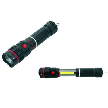 Logo trade business gifts image of: Flashlight BIWA Schwarzwolf