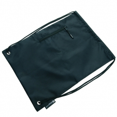 Logo trade corporate gift photo of: Drawstring bag NUNAVUT Schwarzwolf