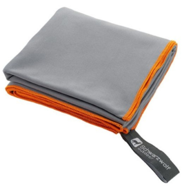Logotrade promotional gift picture of: Towel MALAREN Schwarzwolf