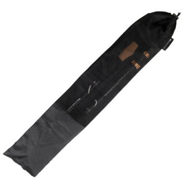 Logo trade promotional giveaways image of: Trekking poles DENALI Schwarzwolf