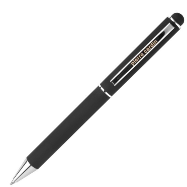 Logotrade advertising products photo of: Metal ballpoint pen, touch pen, soft touch CLAUDIE Pierre Cardin